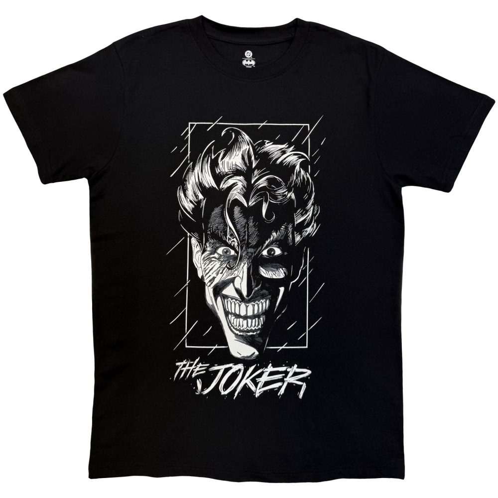 DC Comics Joker - Grin Mens Tshirt - Black